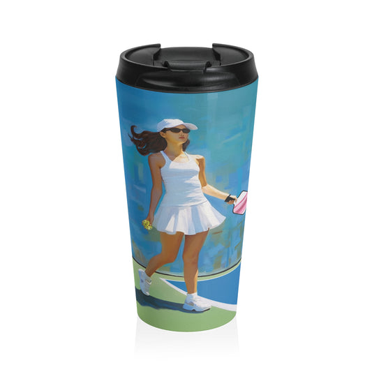 Pickleball "Courtside" Limited Edition Stainless Steel Travel Mug