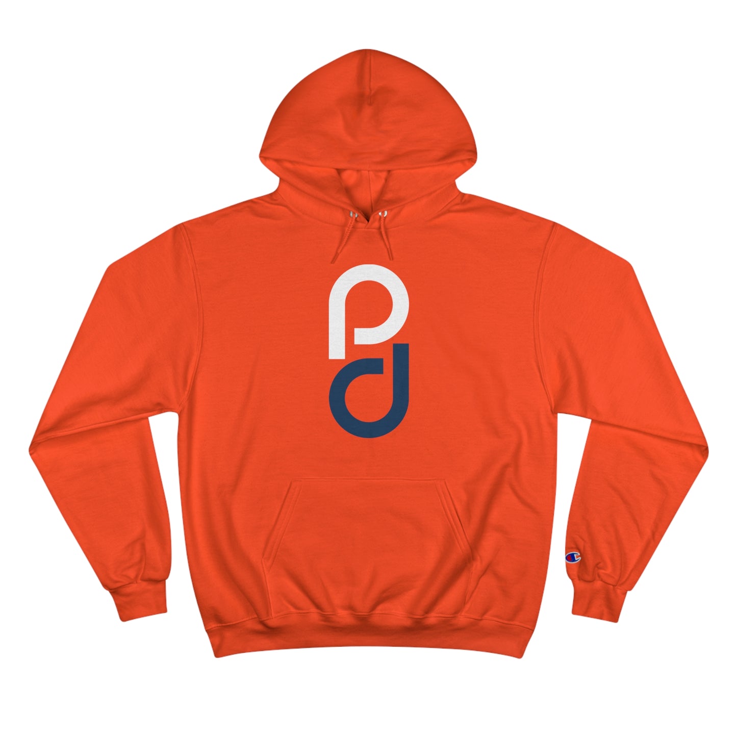 PD Pickleball Blues III – White Blue Champion Hoodie