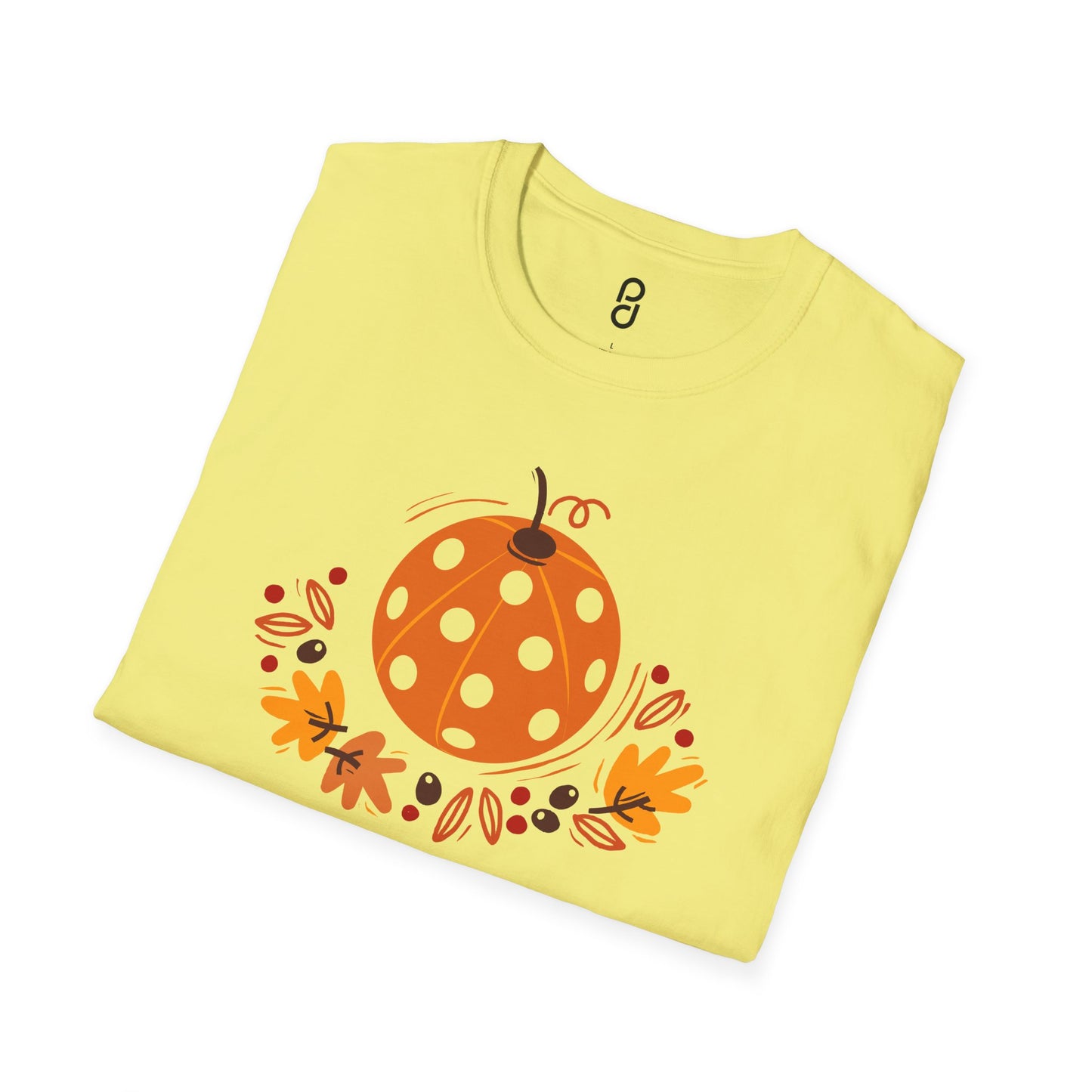 Pickleball Pumpkin Happy Thanksgiving Unisex Softstyle T-Shirt