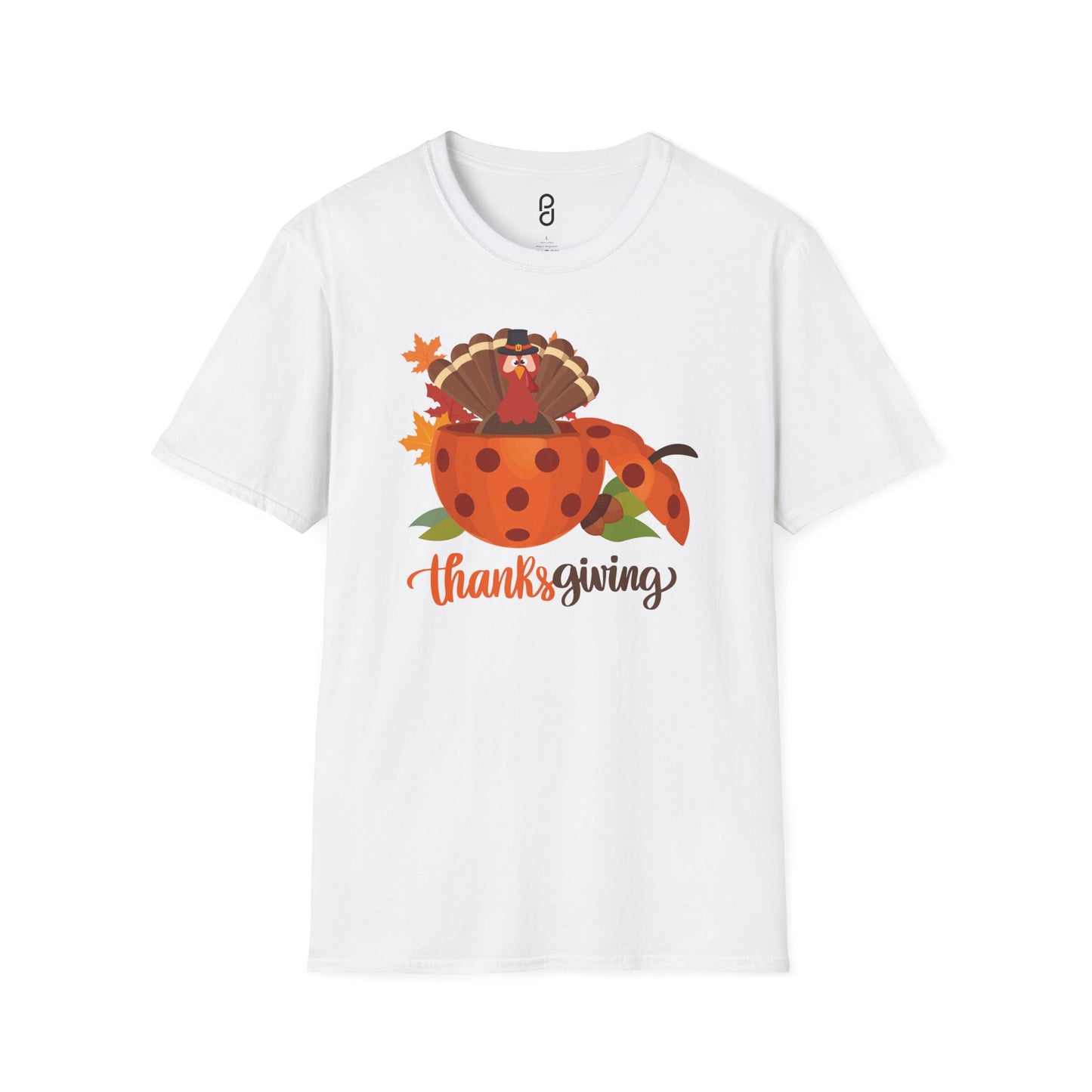 Thanksgiving Turkey Pickleball Unisex Softstyle T-Shirt