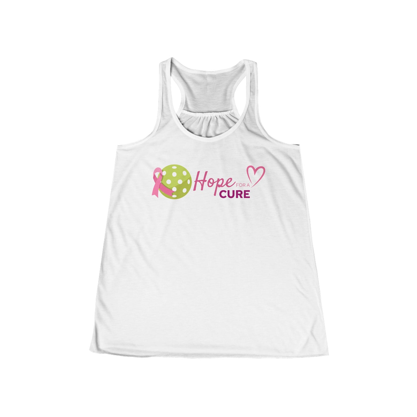 Breast Cancer Awareness Women's Flowy Racerback Tank