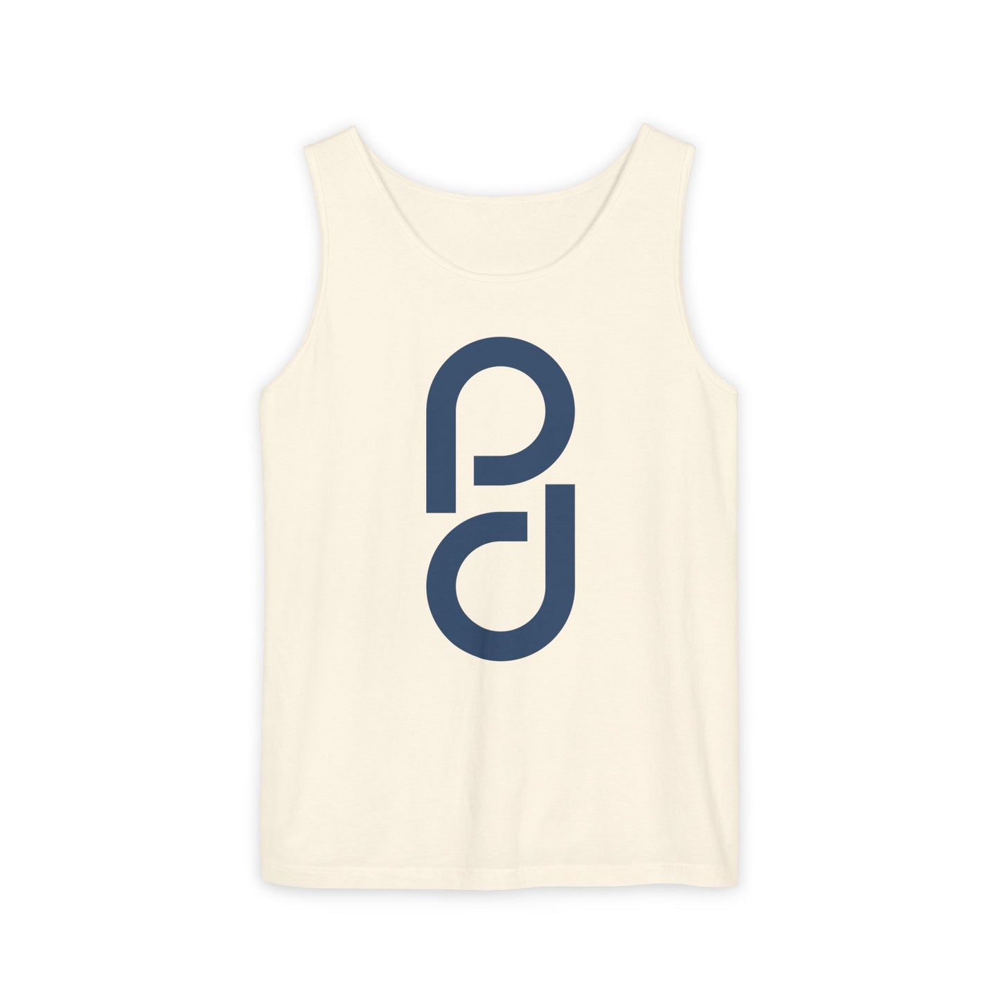 PD Pickleball Blues I - Double Blue Unisex Garment-Dyed Tank Top