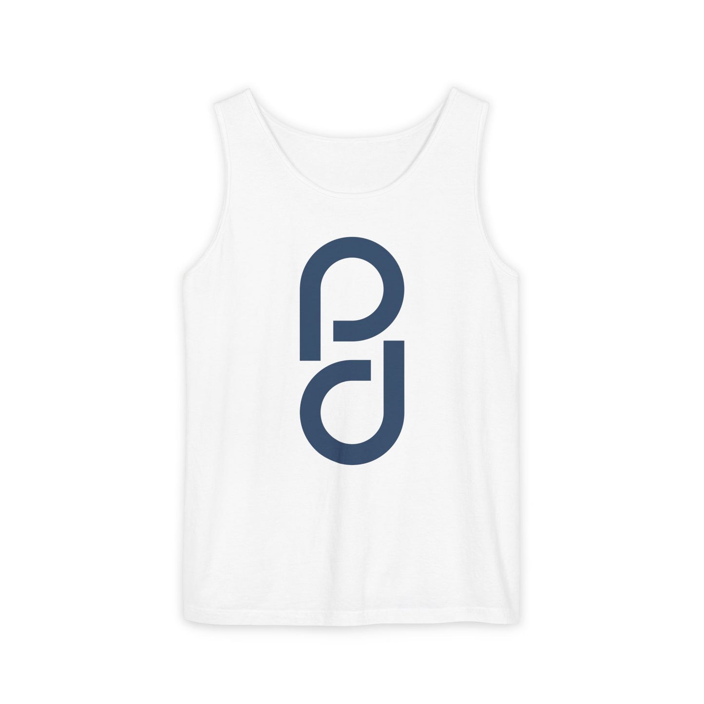 PD Pickleball Blues I - Double Blue Unisex Garment-Dyed Tank Top