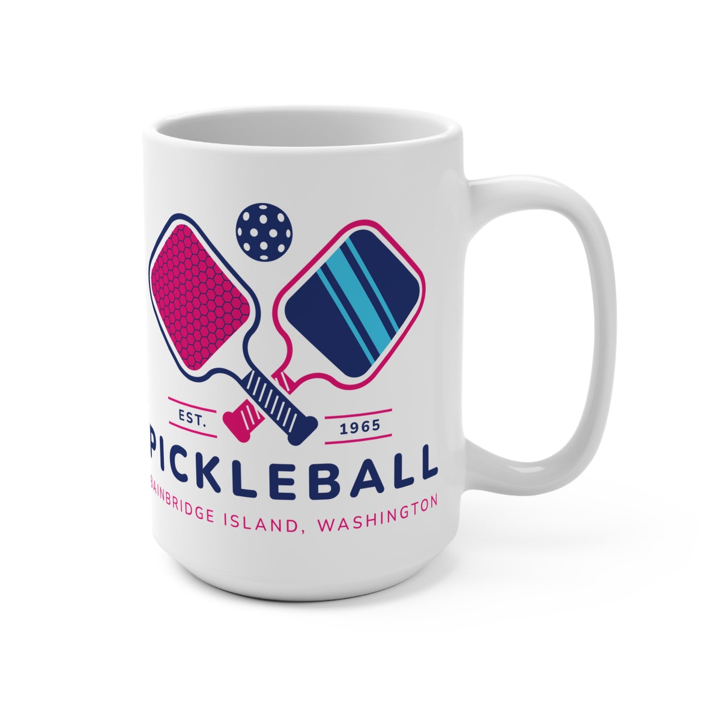 1965 Pickleball Double Paddles Mug 15oz