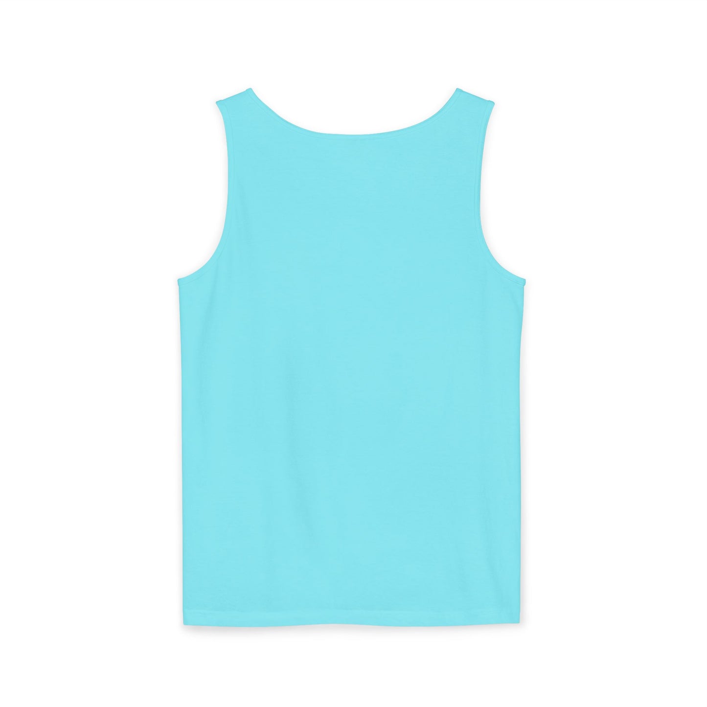 PD Pickleball Blues III – White Blue Unisex Garment-Dyed Tank Top