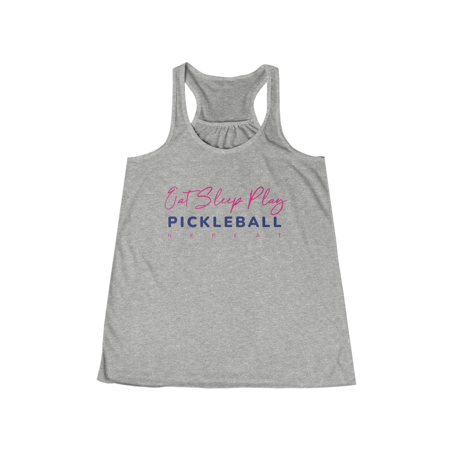 Eat Sleep Play Pickleball Repeat Women's Flowy Racerback Tank