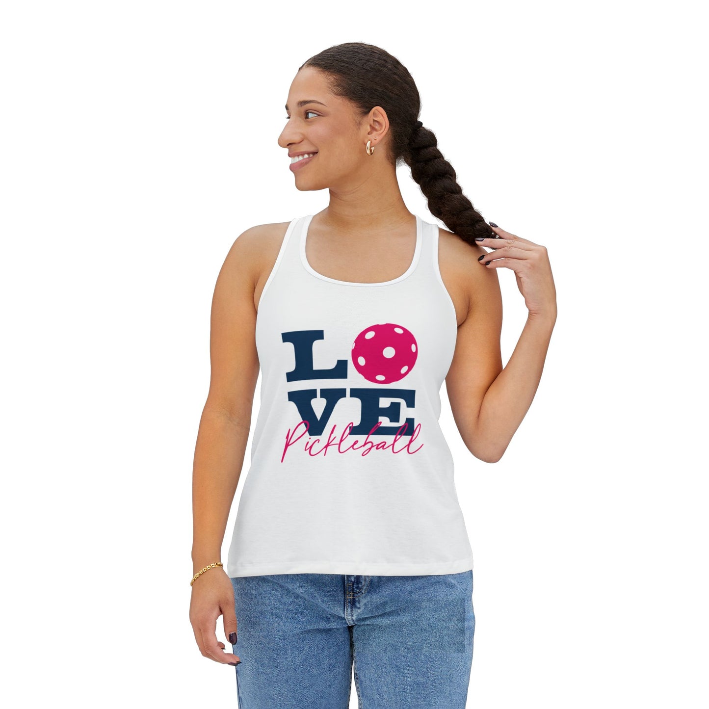 Love Pickleball I Women's Tank Top (AOP)