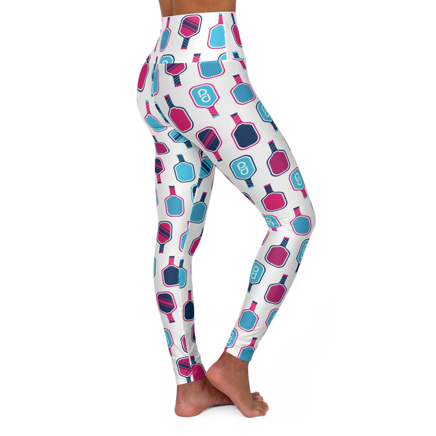 1965 Pickleball Paddles High Waisted Yoga Leggings (AOP)