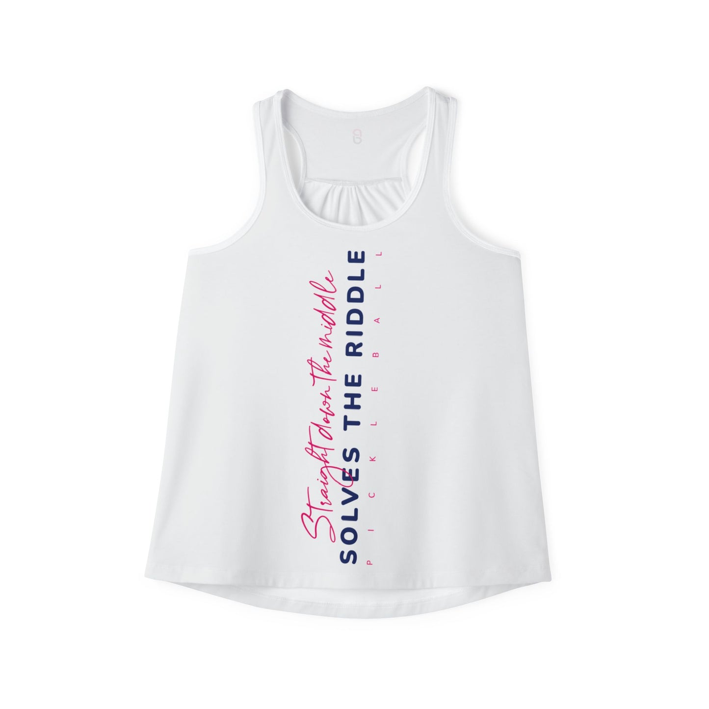 Straight Down the Middle Pickleball Women's Tank Top (AOP)