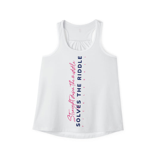 Straight Down the Middle Pickleball Women's Tank Top (AOP)