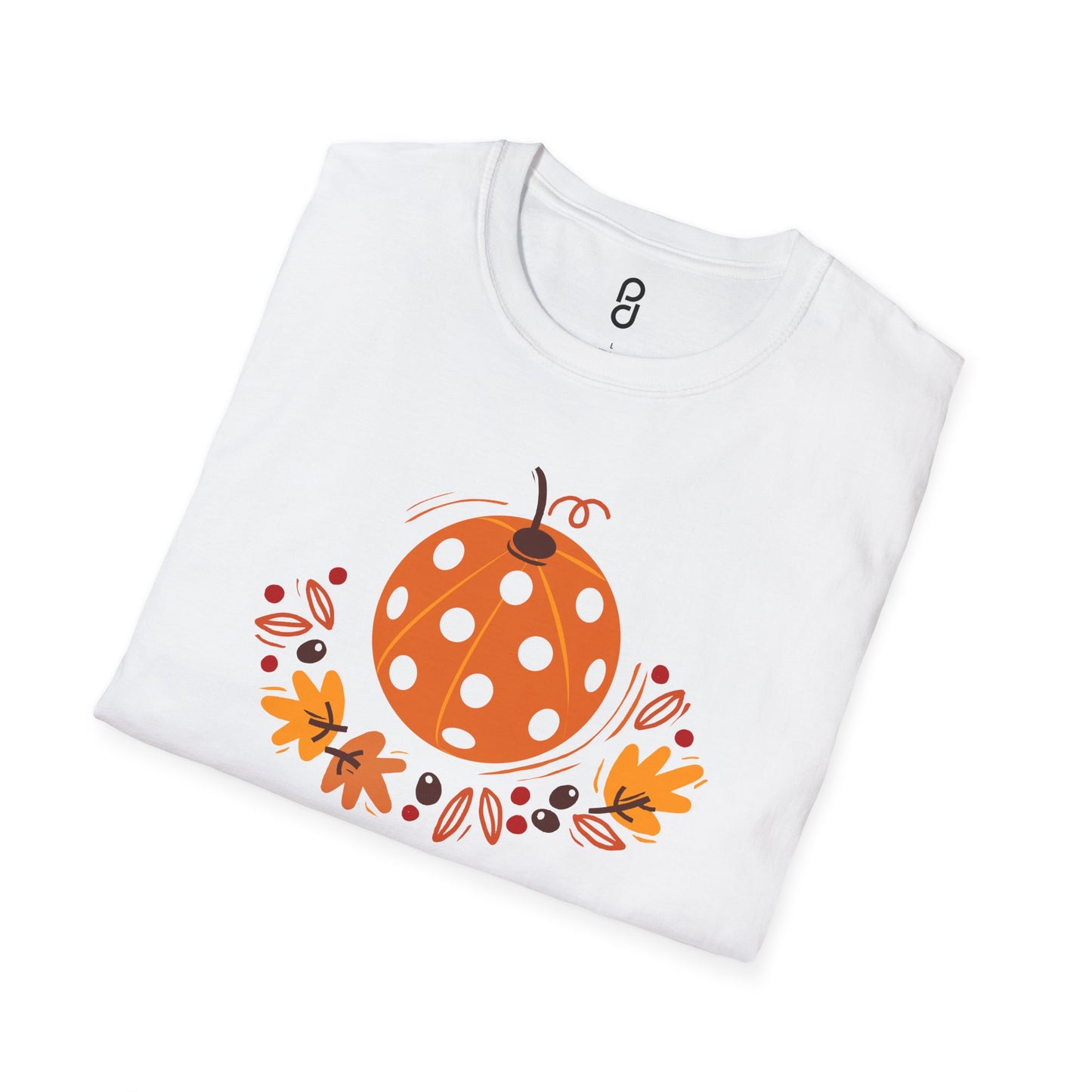 Pickleball Pumpkin Happy Thanksgiving Unisex Softstyle T-Shirt