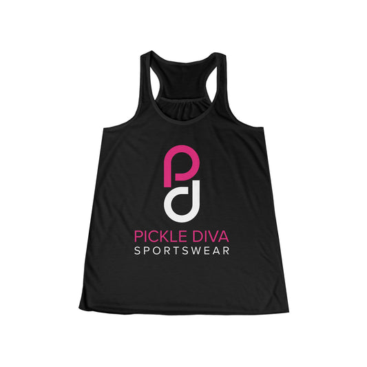 Pickleball Diva Inner Champion I Women's Flowy Racerback Tank