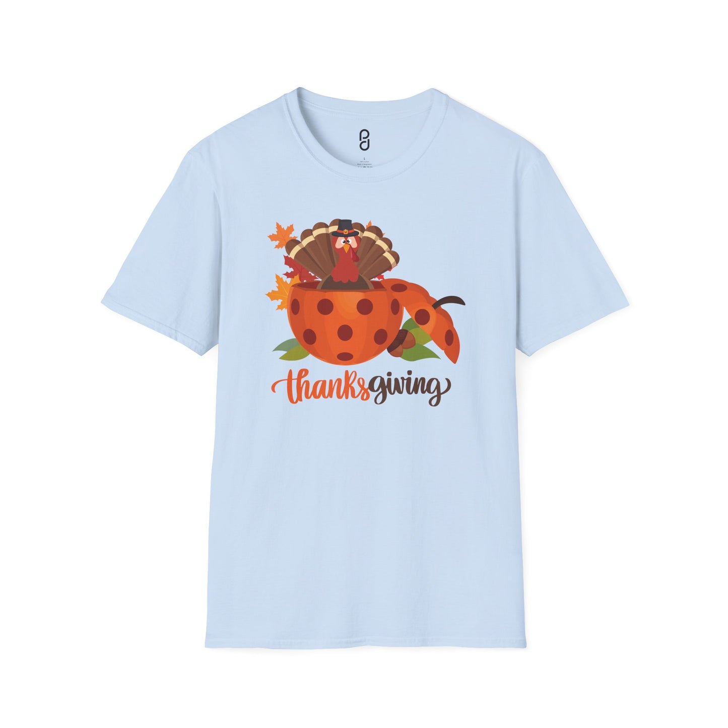Thanksgiving Turkey Pickleball Unisex Softstyle T-Shirt