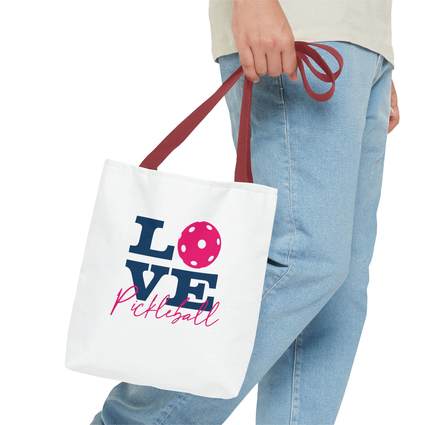 Love Pickleball I Tote Bag (AOP)