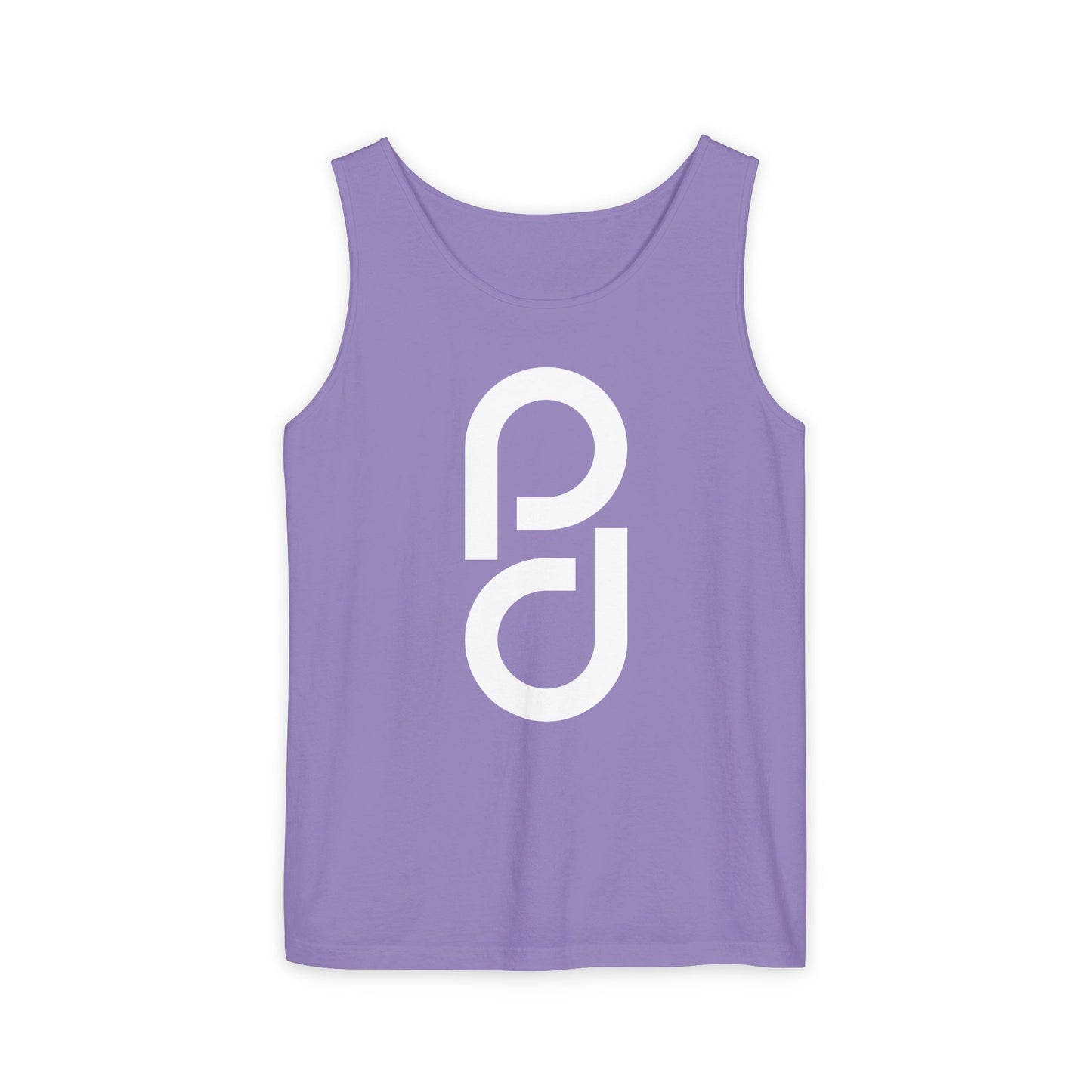 PD Pickleball Blues IV - Double White Unisex Garment-Dyed Tank Top