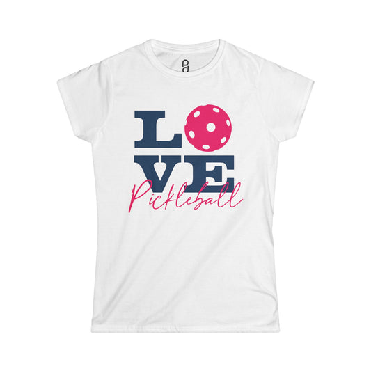 Love Pickleball I Women's Softstyle Tee