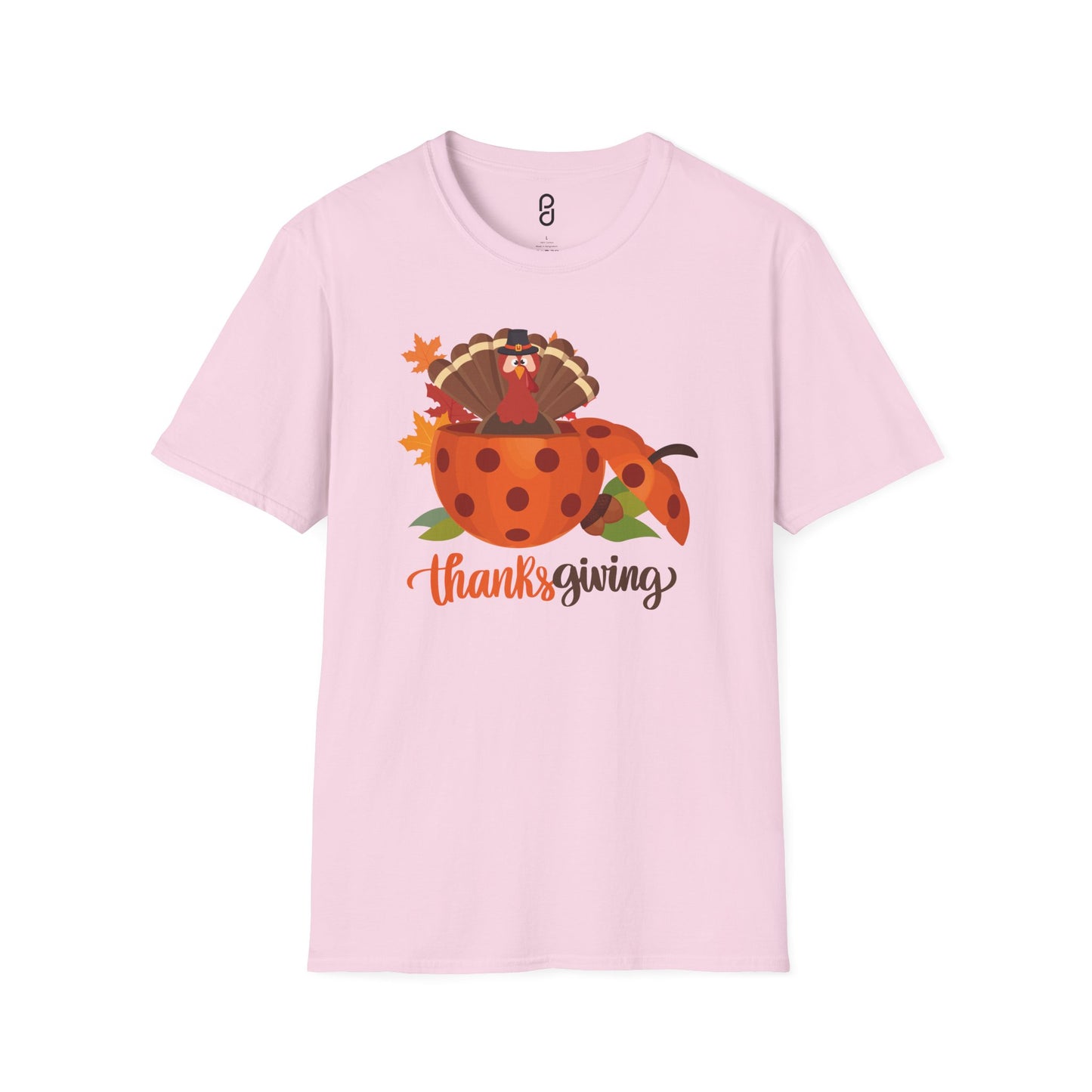 Thanksgiving Turkey Pickleball Unisex Softstyle T-Shirt