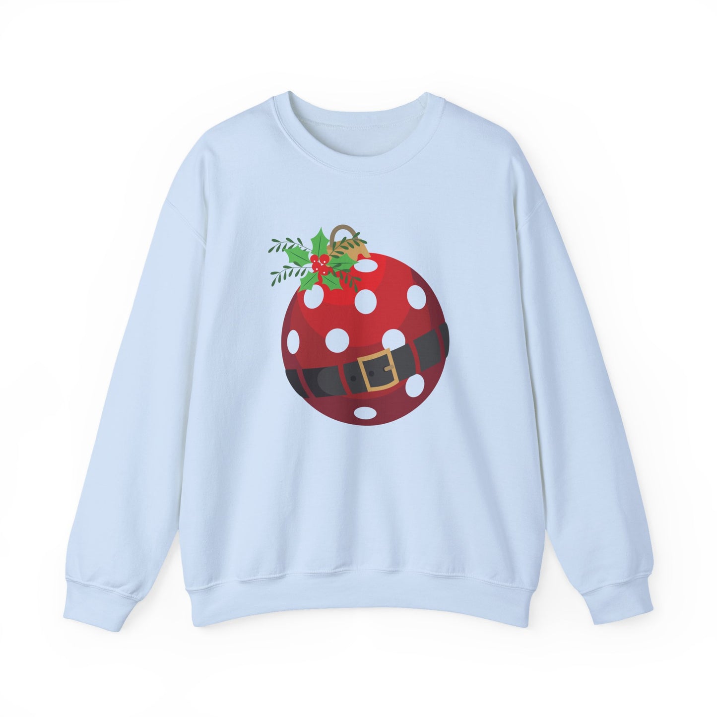 Santa Pickleball Ornament Unisex Heavy Blend™ Crewneck Sweatshirt