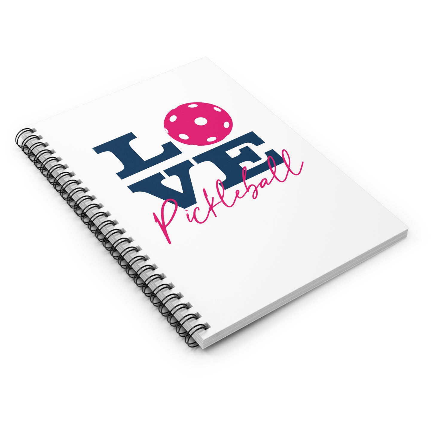 Love Pickleball I Spiral Notebook - Ruled Line