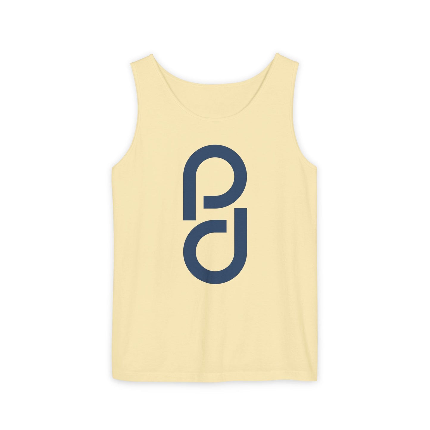 PD Pickleball Blues I - Double Blue Unisex Garment-Dyed Tank Top