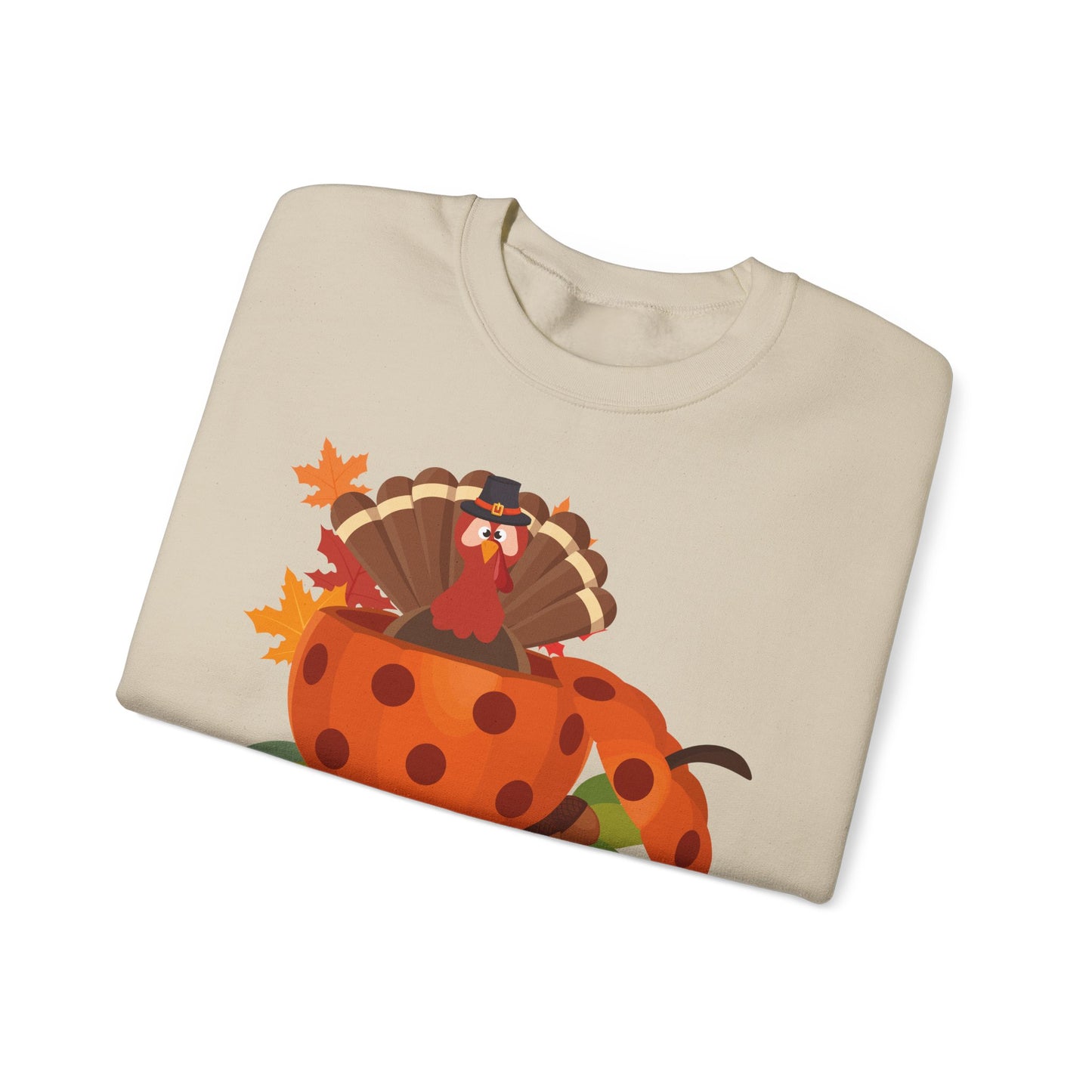 Thanksgiving Turkey Pickleball Unisex Heavy Blend™ Crewneck Sweatshirt