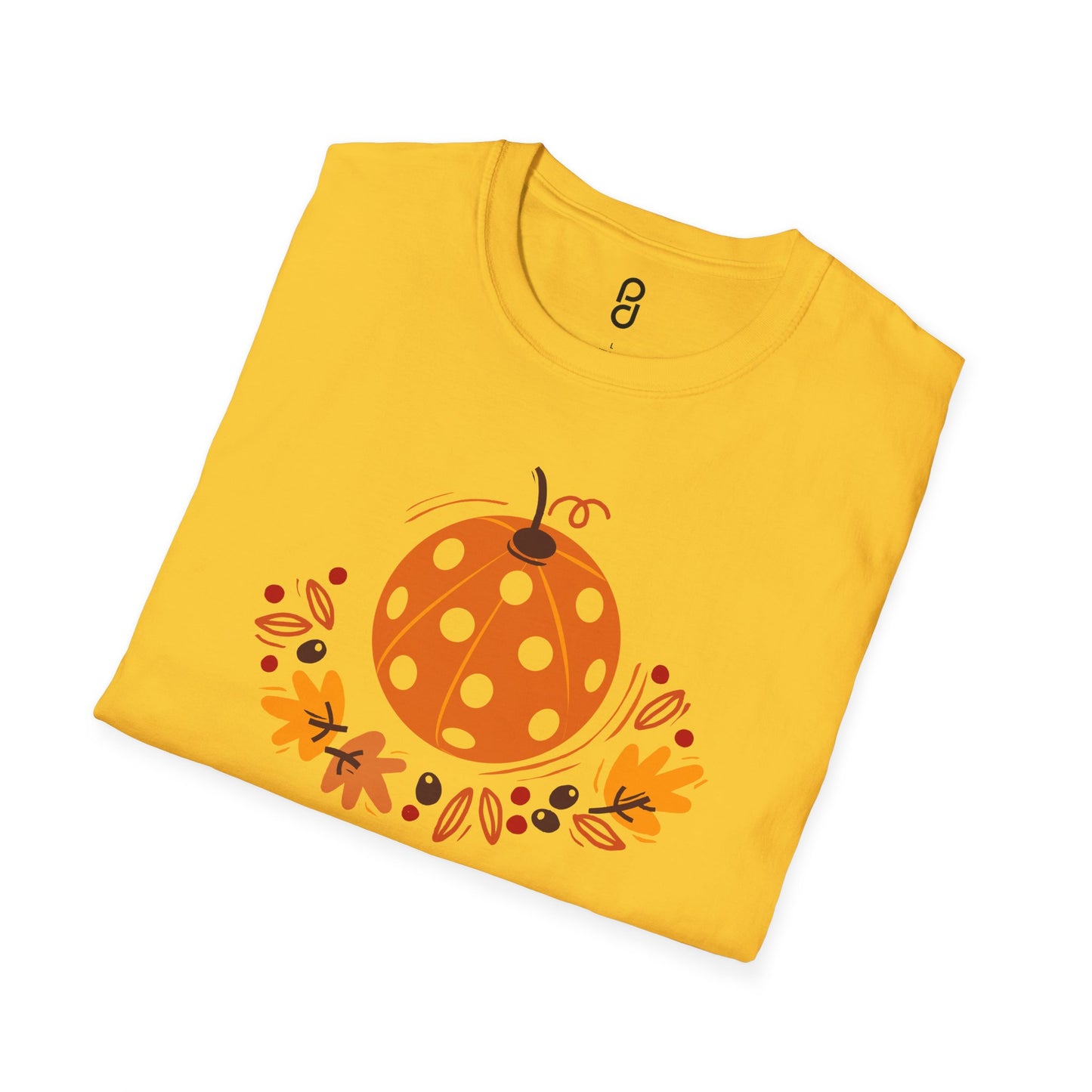 Pickleball Pumpkin Happy Thanksgiving Unisex Softstyle T-Shirt