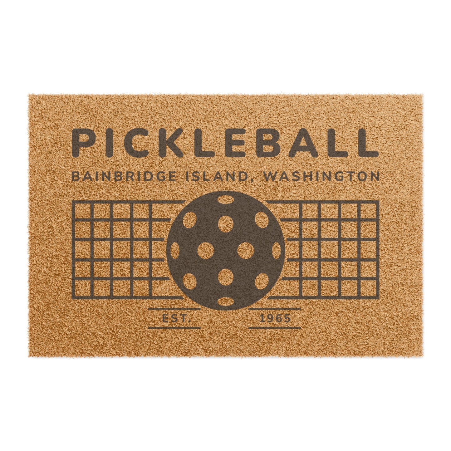 1965 Pickleball Ball and Net Doormat