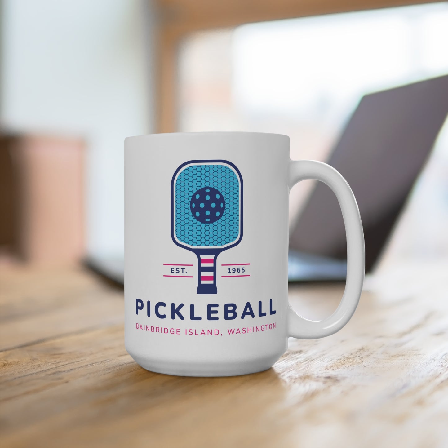 1965 Pickleball Blue Paddle Mug 15oz