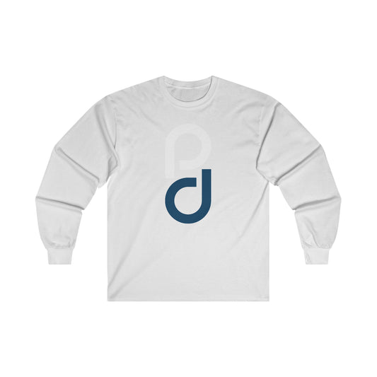 PD Pickleball Blues III – White Blue Unisex Ultra Cotton Long Sleeve Tee