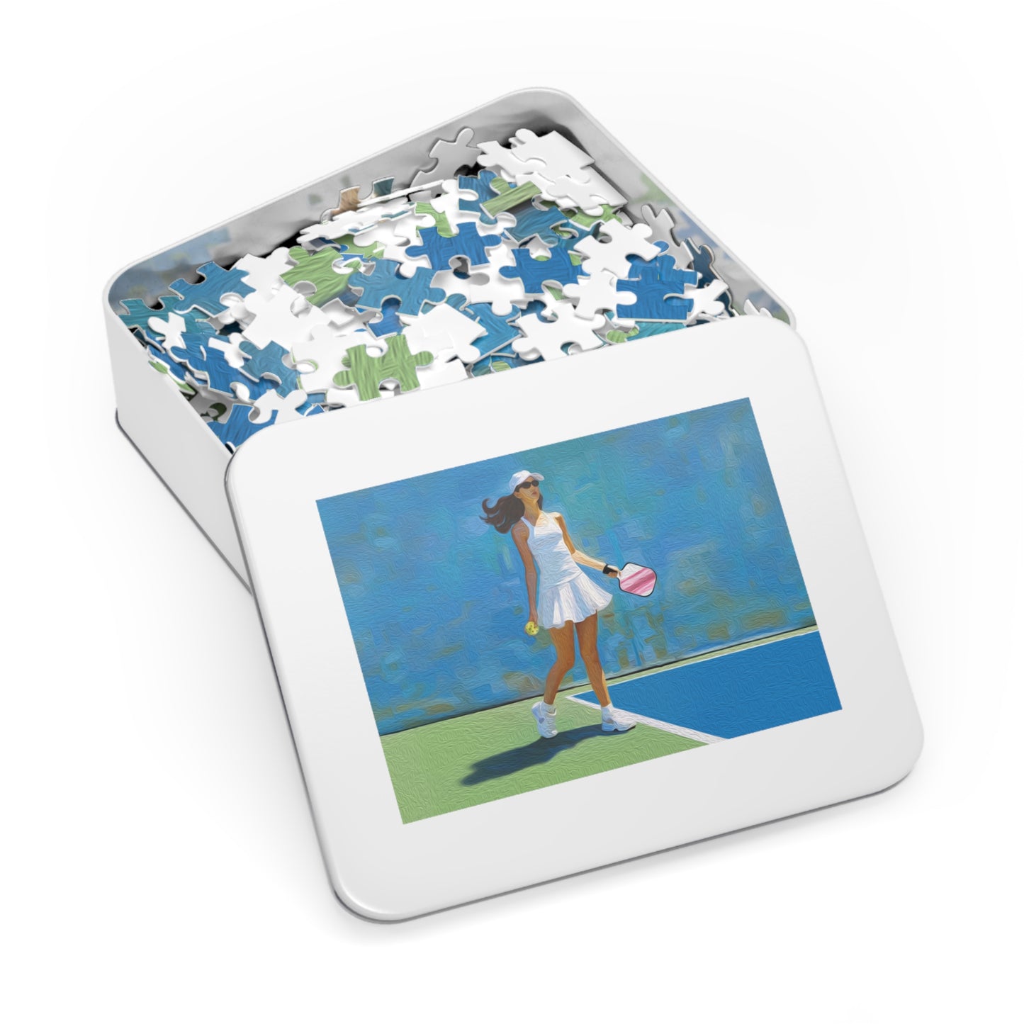 Pickleball "Courtside" Limited Edition Jigsaw Puzzle (500 or 1000-Piece)