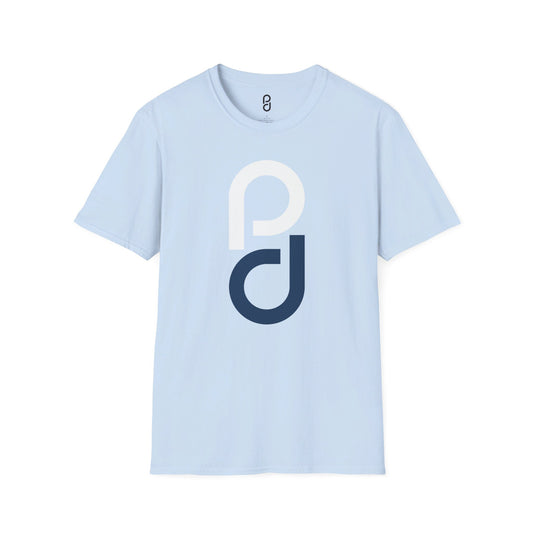 PD Pickleball Blues III – White Blue Unisex Softstyle T-Shirt