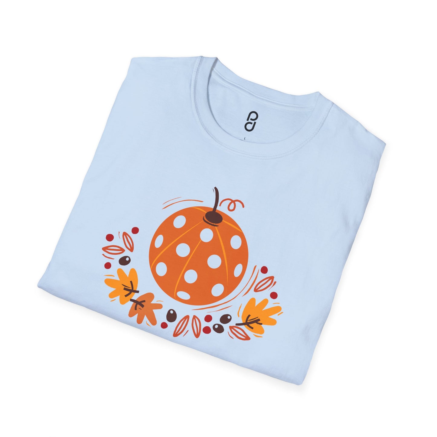 Pickleball Pumpkin Happy Thanksgiving Unisex Softstyle T-Shirt