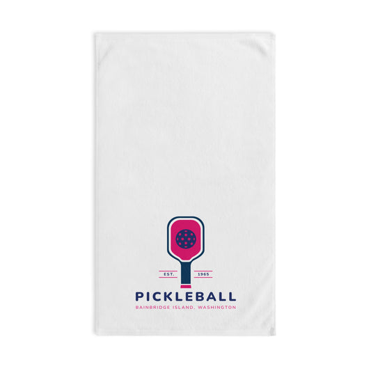 1965 Pickleball Pink Paddle Hand Towel