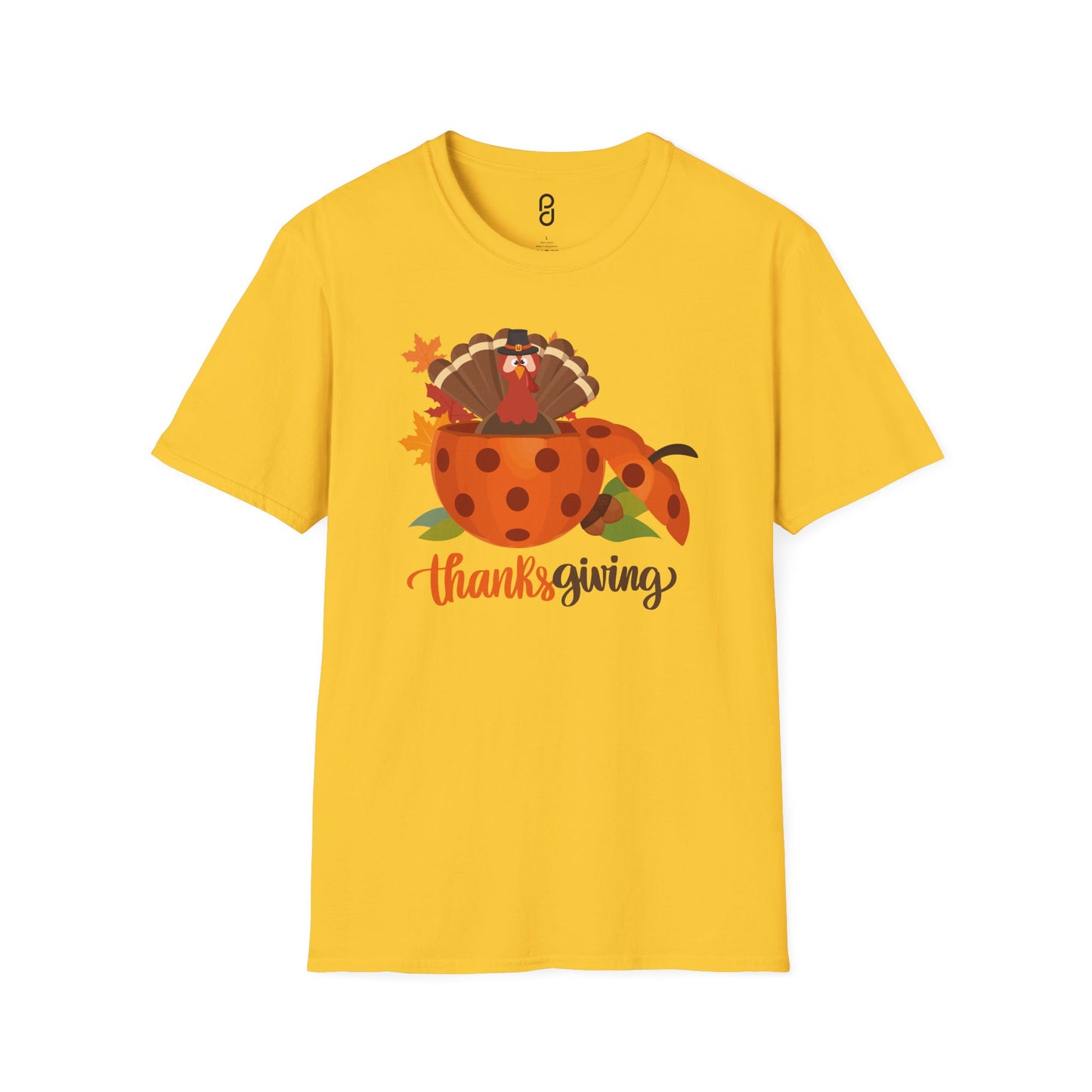Thanksgiving Turkey Pickleball Unisex Softstyle T-Shirt