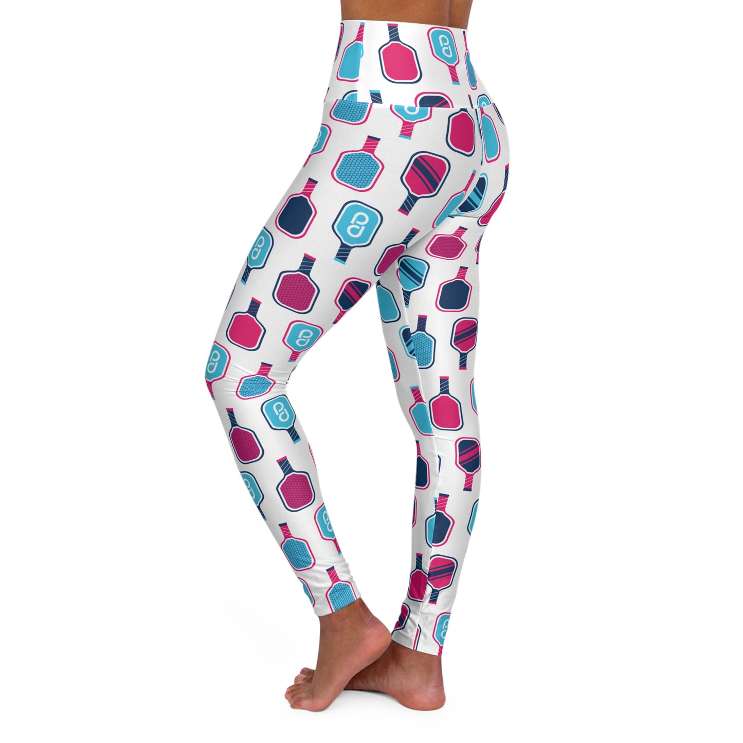 1965 Pickleball Paddles High Waisted Yoga Leggings (AOP)