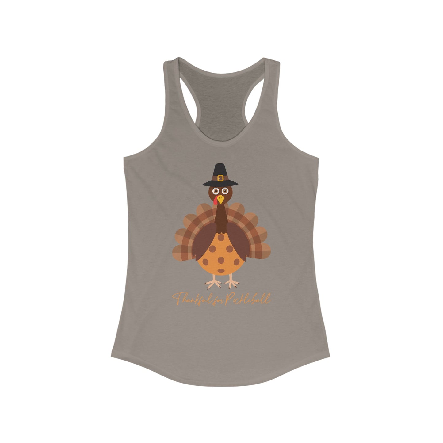 Thankful for Pickleball Women's Ideal Racerback Tank