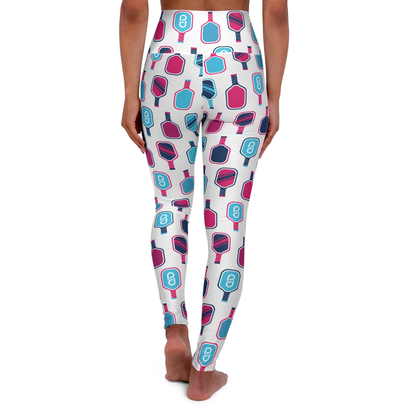 1965 Pickleball Paddles High Waisted Yoga Leggings (AOP)