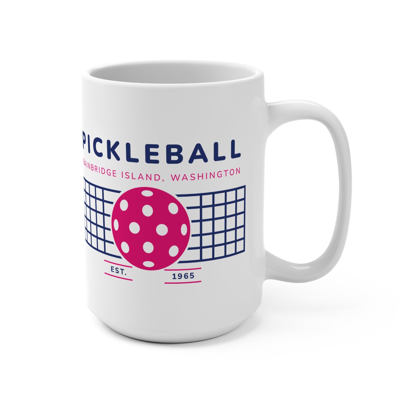 1965 Pickleball Ball and Net Mug 15oz