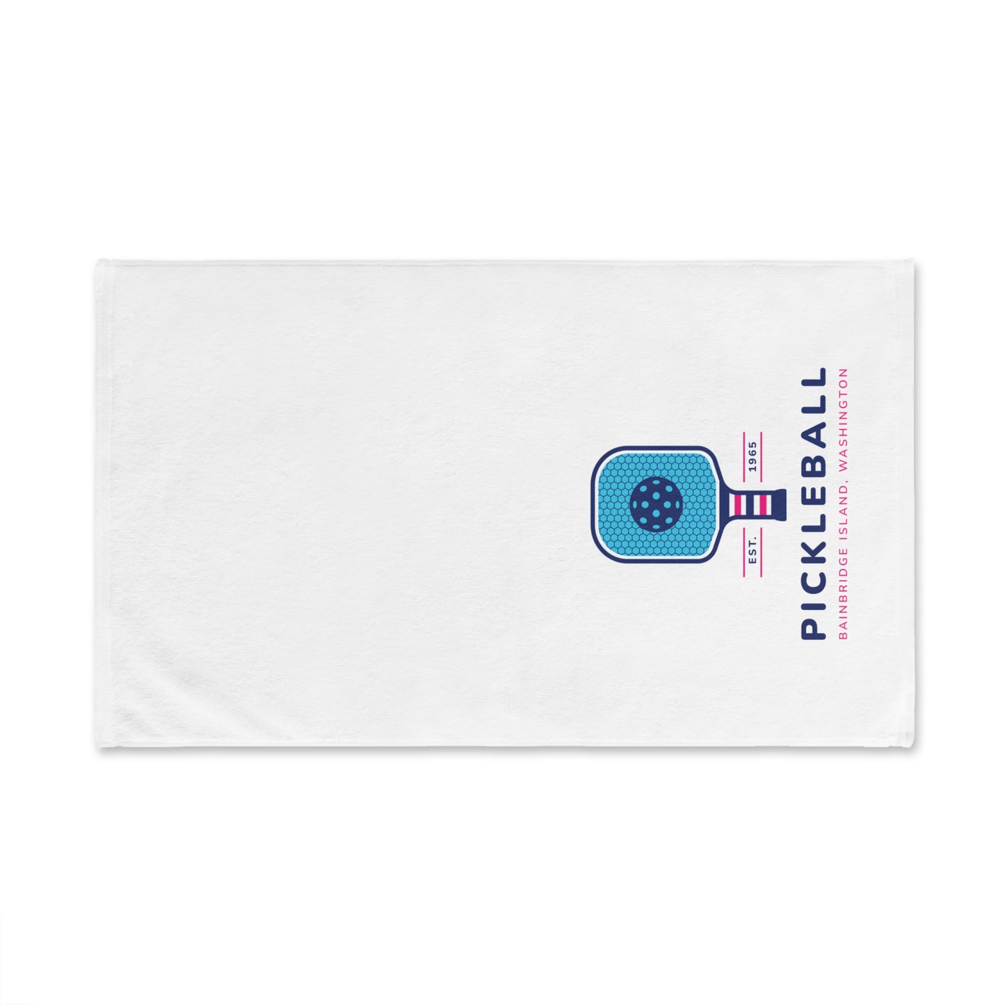 1965 Pickleball Blue Paddle Hand Towel