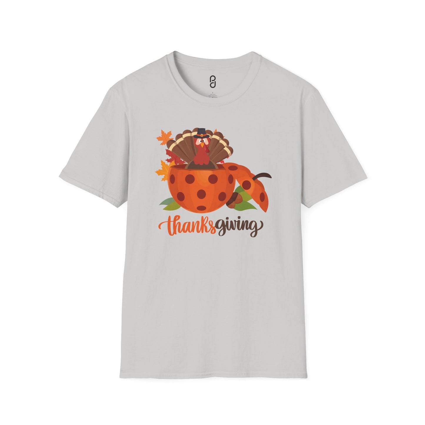 Thanksgiving Turkey Pickleball Unisex Softstyle T-Shirt