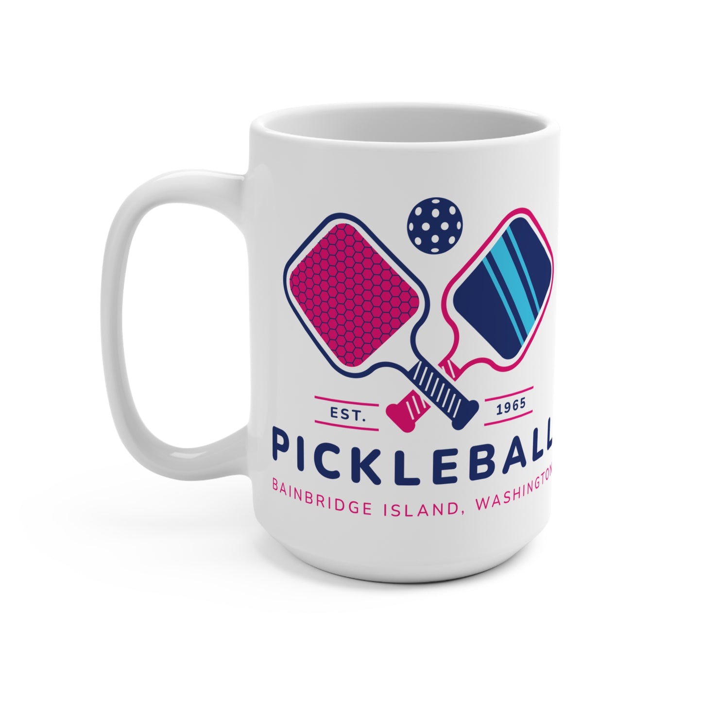 1965 Pickleball Double Paddles Mug 15oz