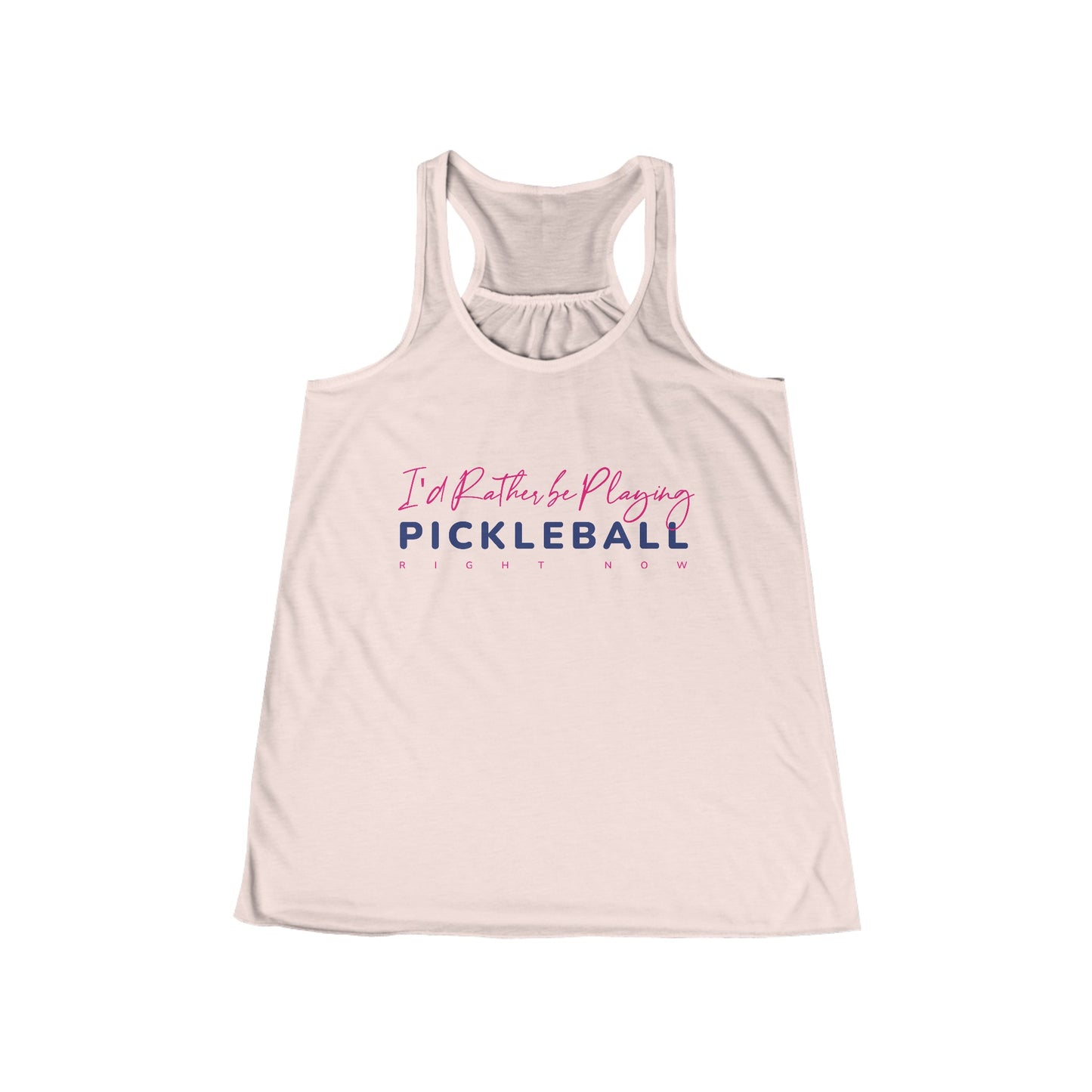 I'd Rather be Playing Pickleball Women's Flowy Racerback Tank