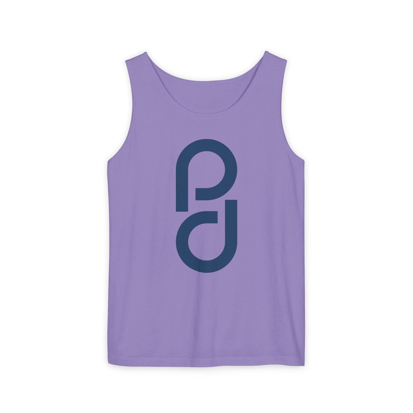 PD Pickleball Blues I - Double Blue Unisex Garment-Dyed Tank Top