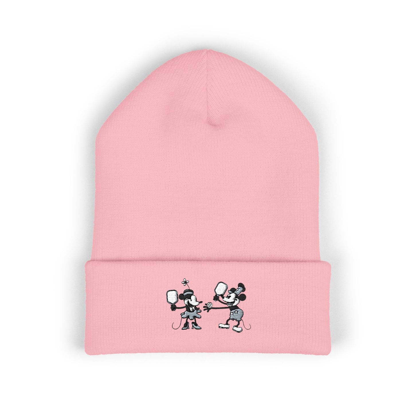 Steamboat Mickey Pickleball Embroidered Cuffed Beanie Hat