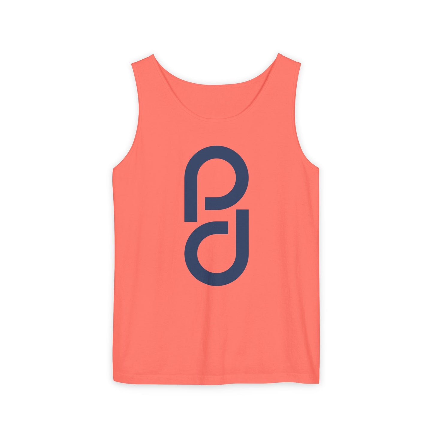 PD Pickleball Blues I - Double Blue Unisex Garment-Dyed Tank Top