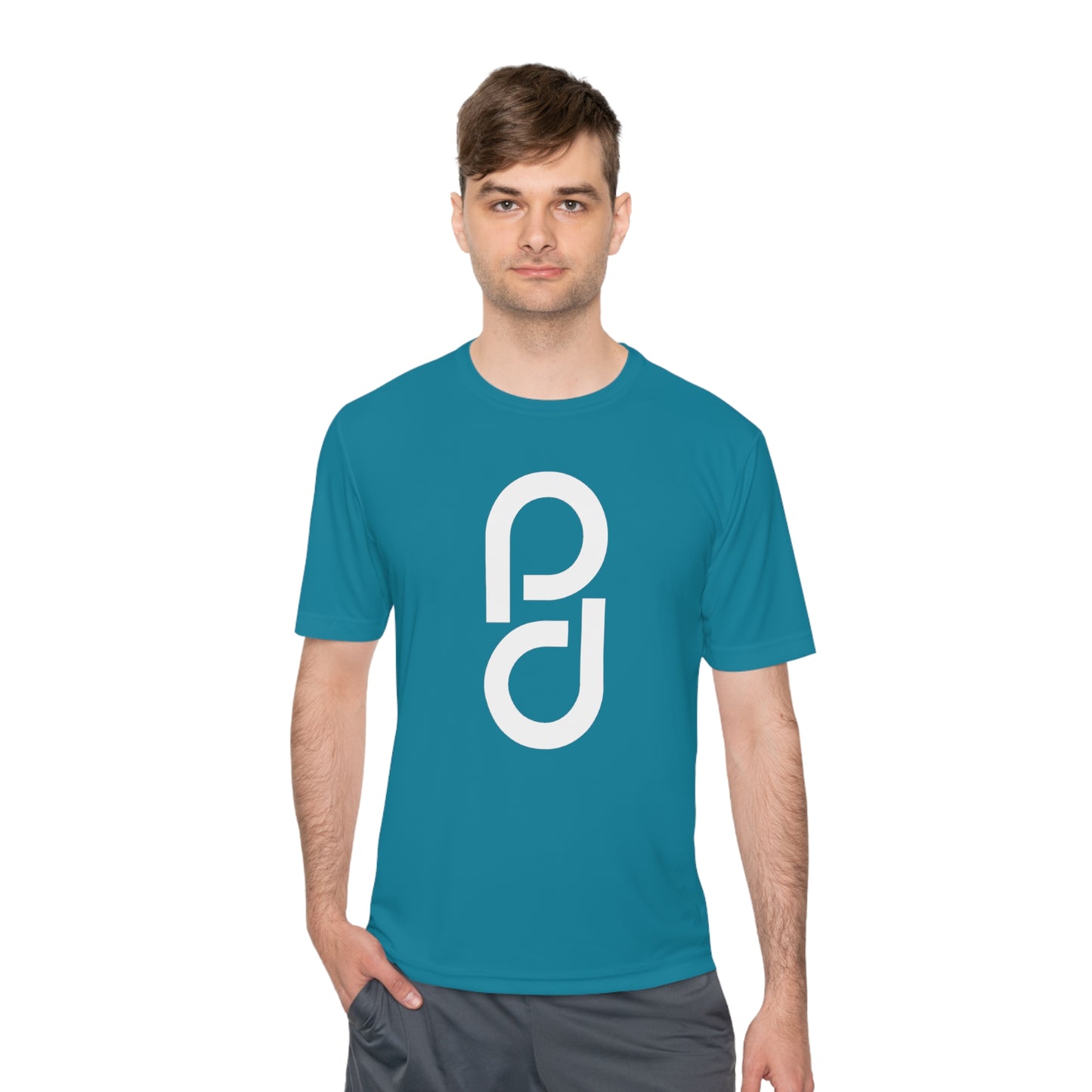 PD Pickleball Blues III - Double White Unisex Moisture Wicking Tee