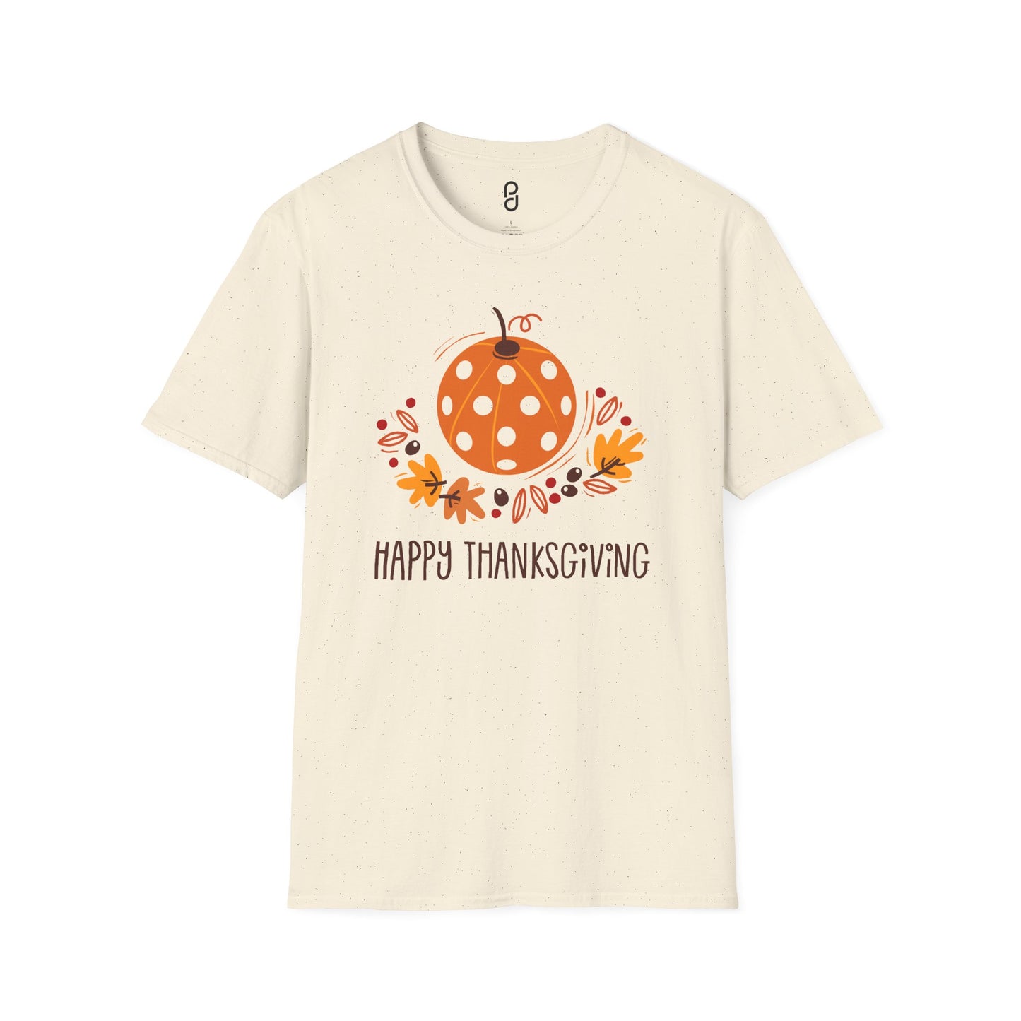 Pickleball Pumpkin Happy Thanksgiving Unisex Softstyle T-Shirt