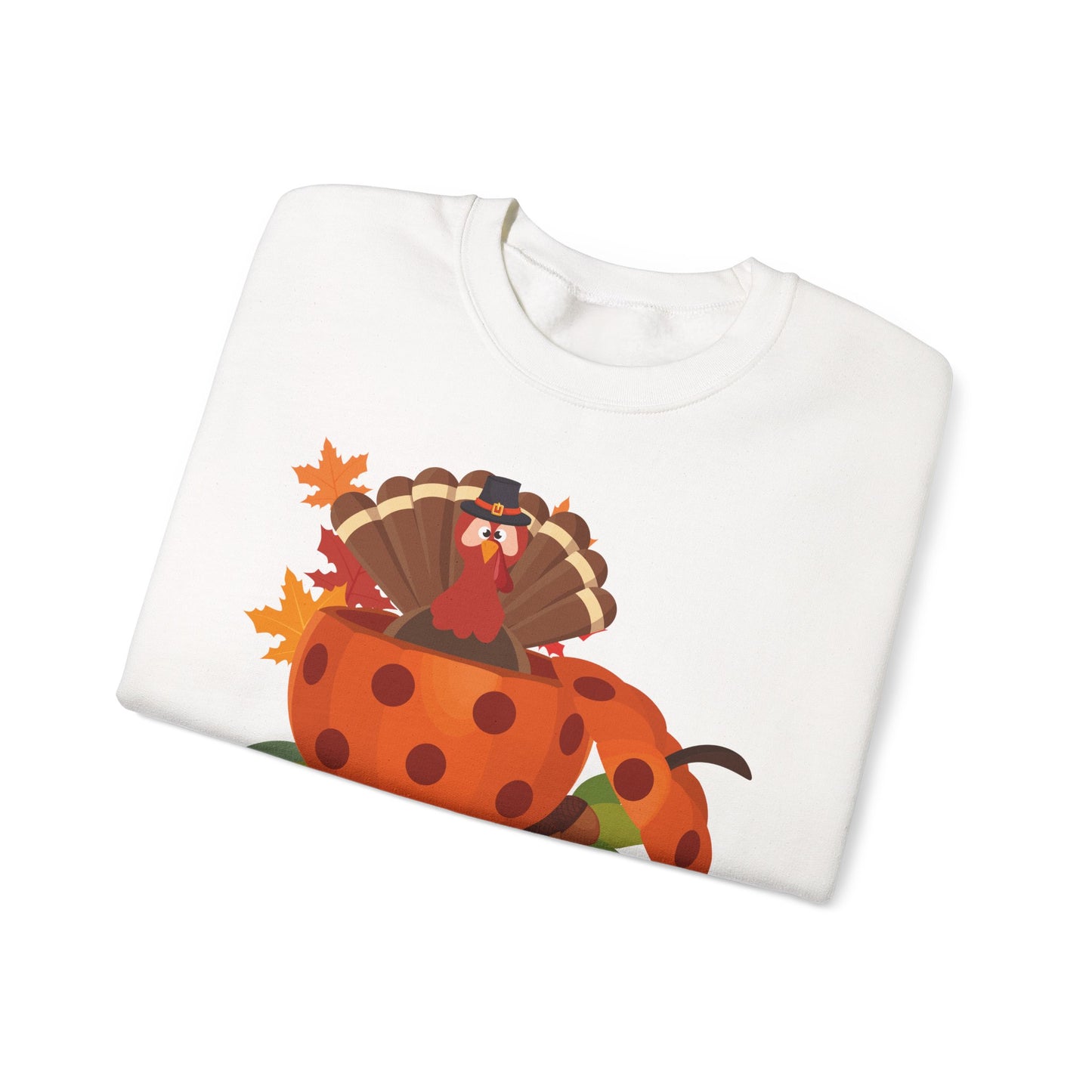 Thanksgiving Turkey Pickleball Unisex Heavy Blend™ Crewneck Sweatshirt