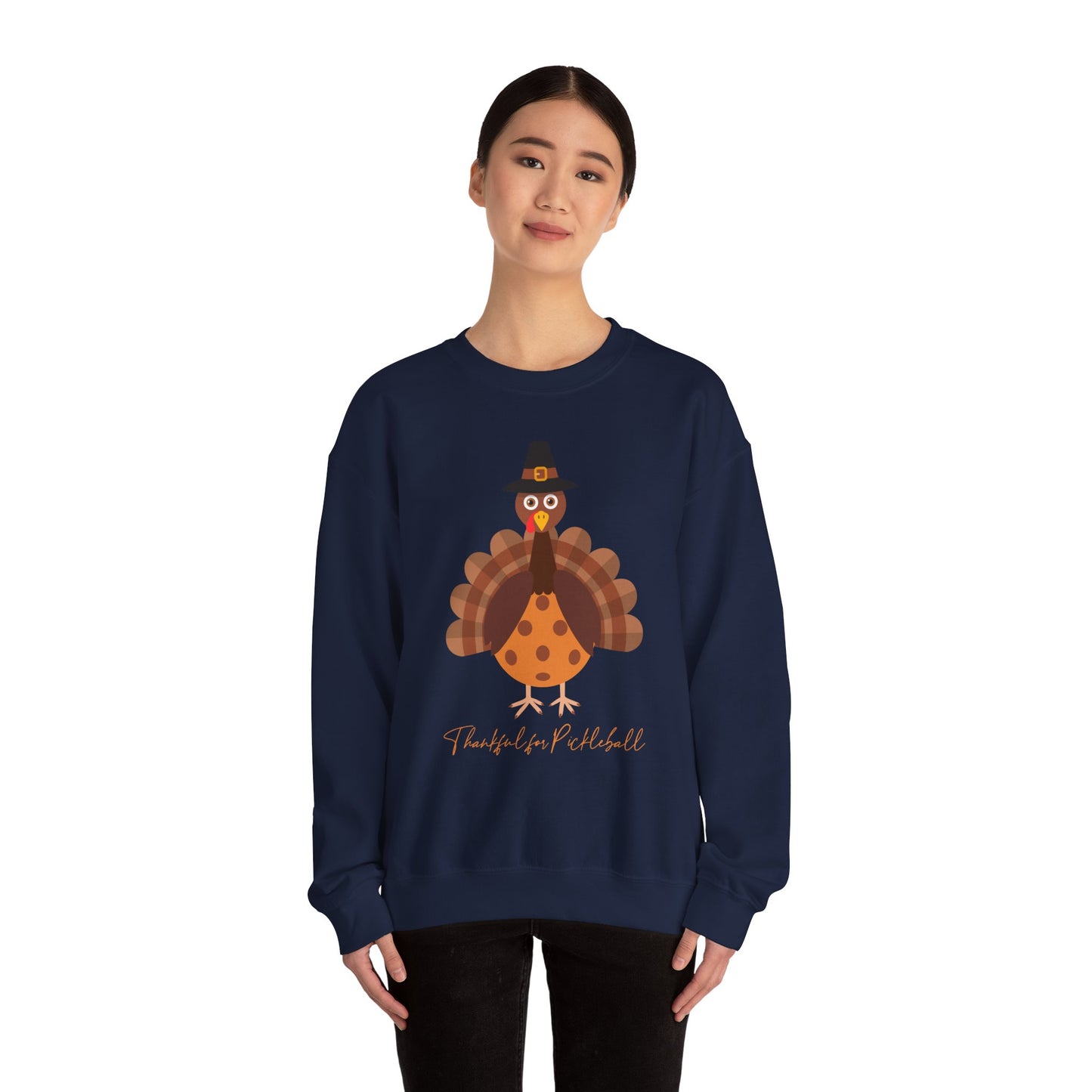 Thankful for Pickleball Unisex Heavy Blend™ Crewneck Sweatshirt