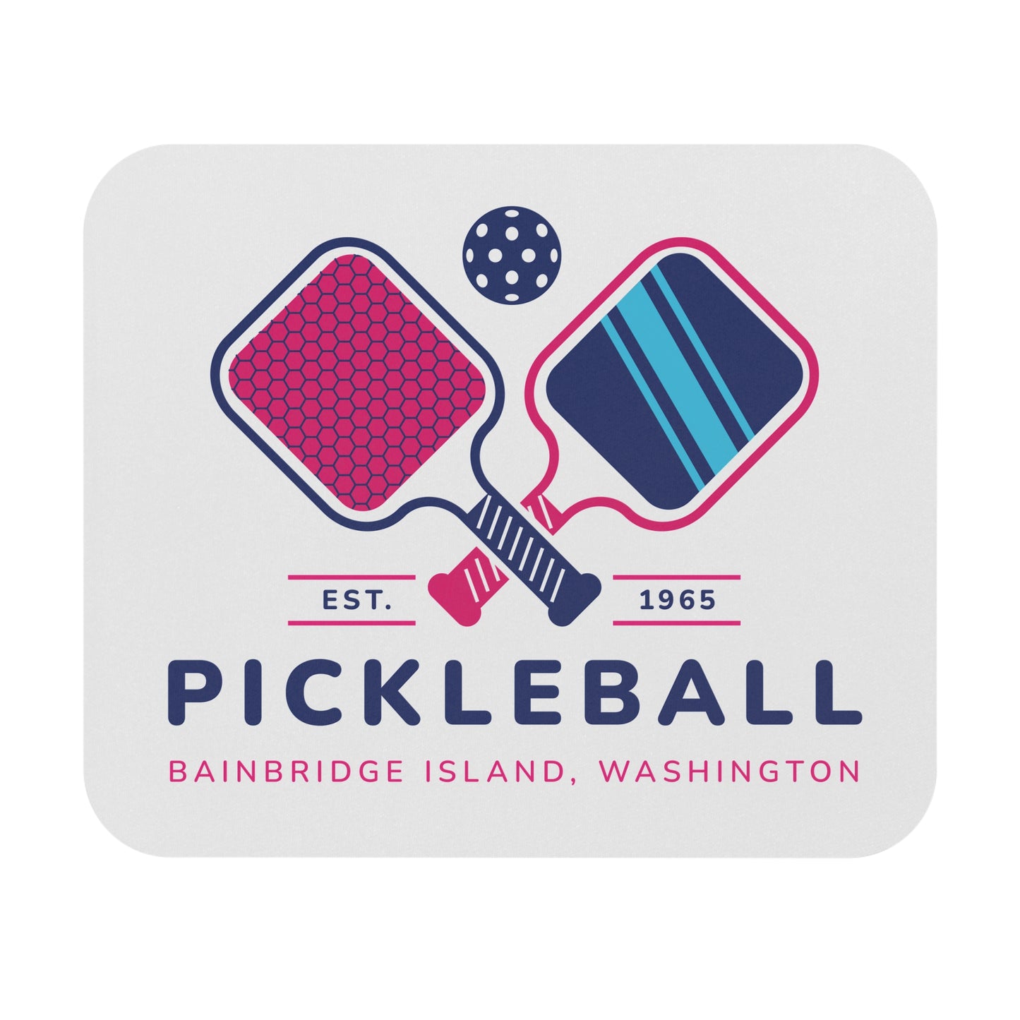 1965 Pickleball Double Paddles Mouse Pad (Rectangle)